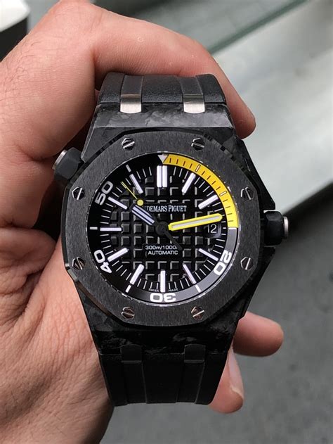 audemars piguet royal oak diver forged carbon 15706au.oo.a002ca.01|audemars royal oak.